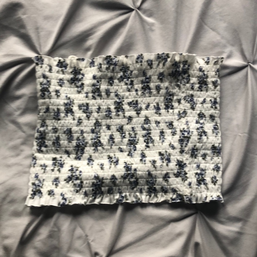 floral tube top XS